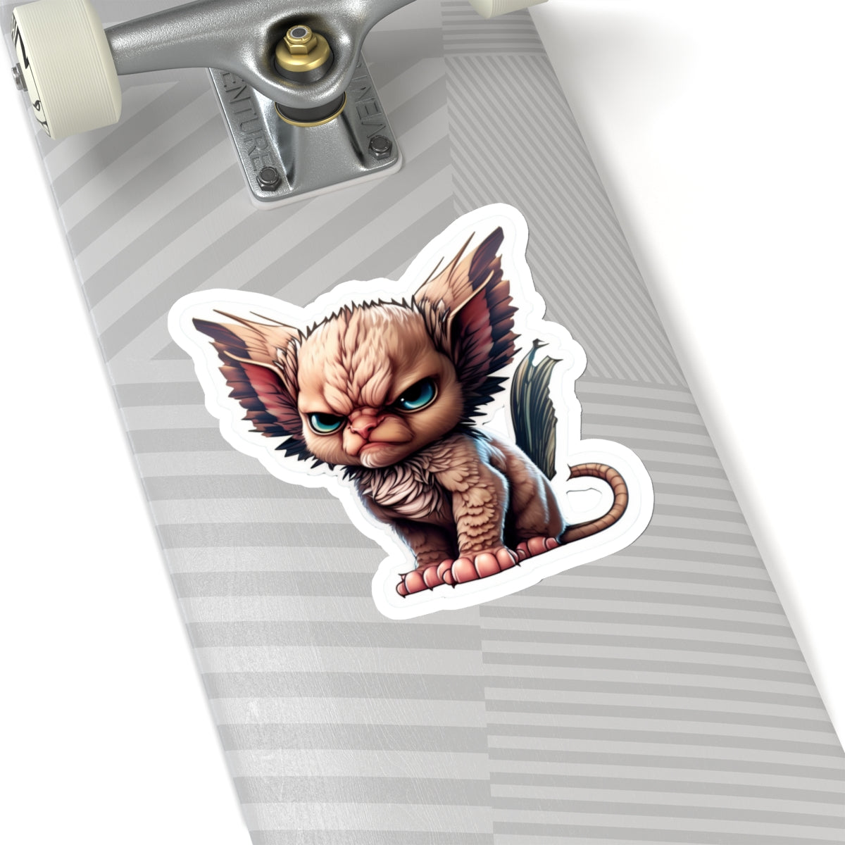 Copy of Kiss-Cut Sticker of cute funny angry sphinx cat kitten for your collection