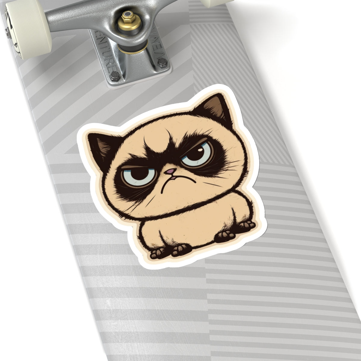 Kiss-Cut Sticker of cute funny siamise cat kitten for your collection