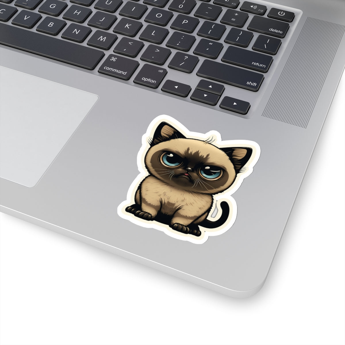 Kiss-Cut Sticker of cute funny siamise cat kitten for your collection