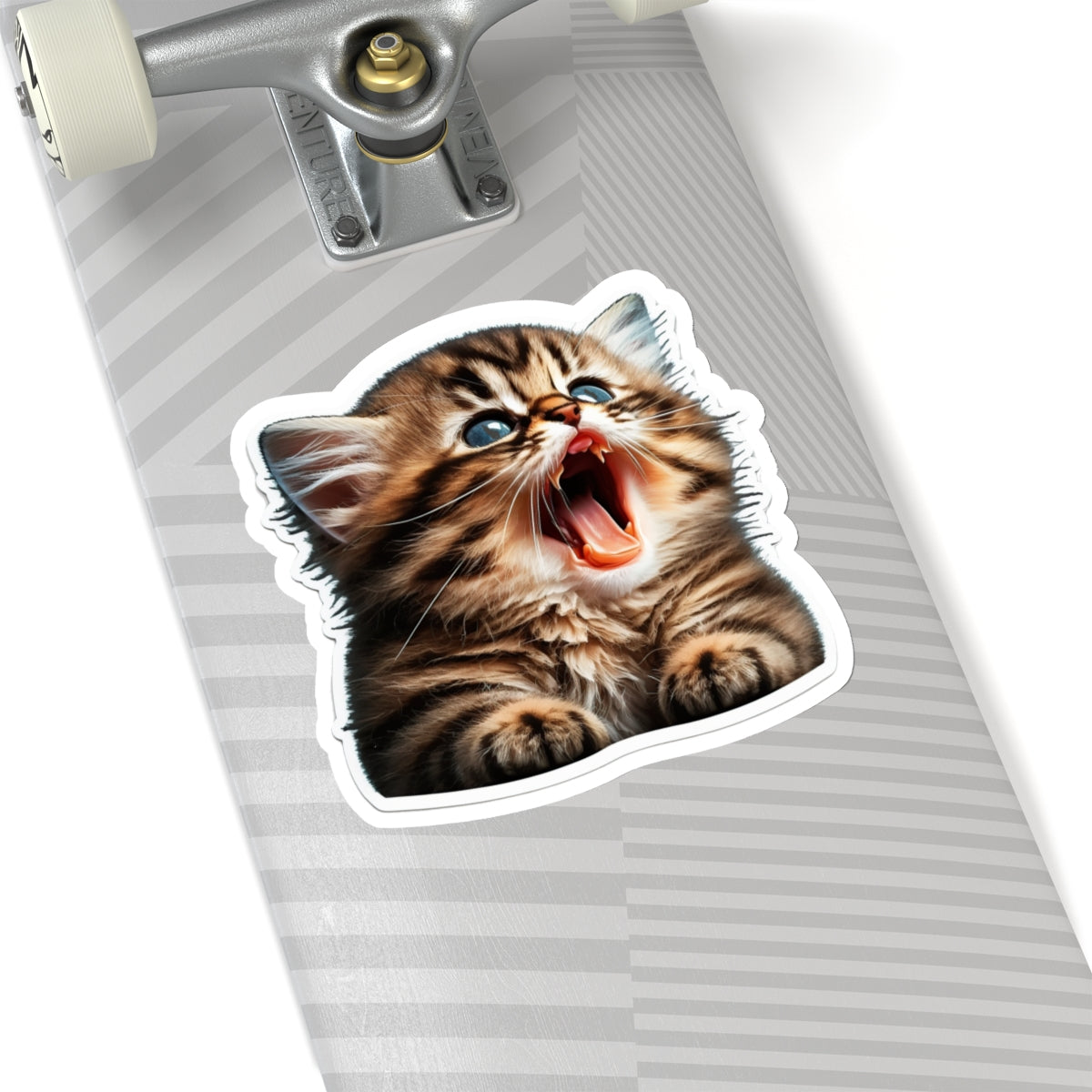 Kiss-Cut Sticker of cute funny golden chinchilla cat kitten for your collection
