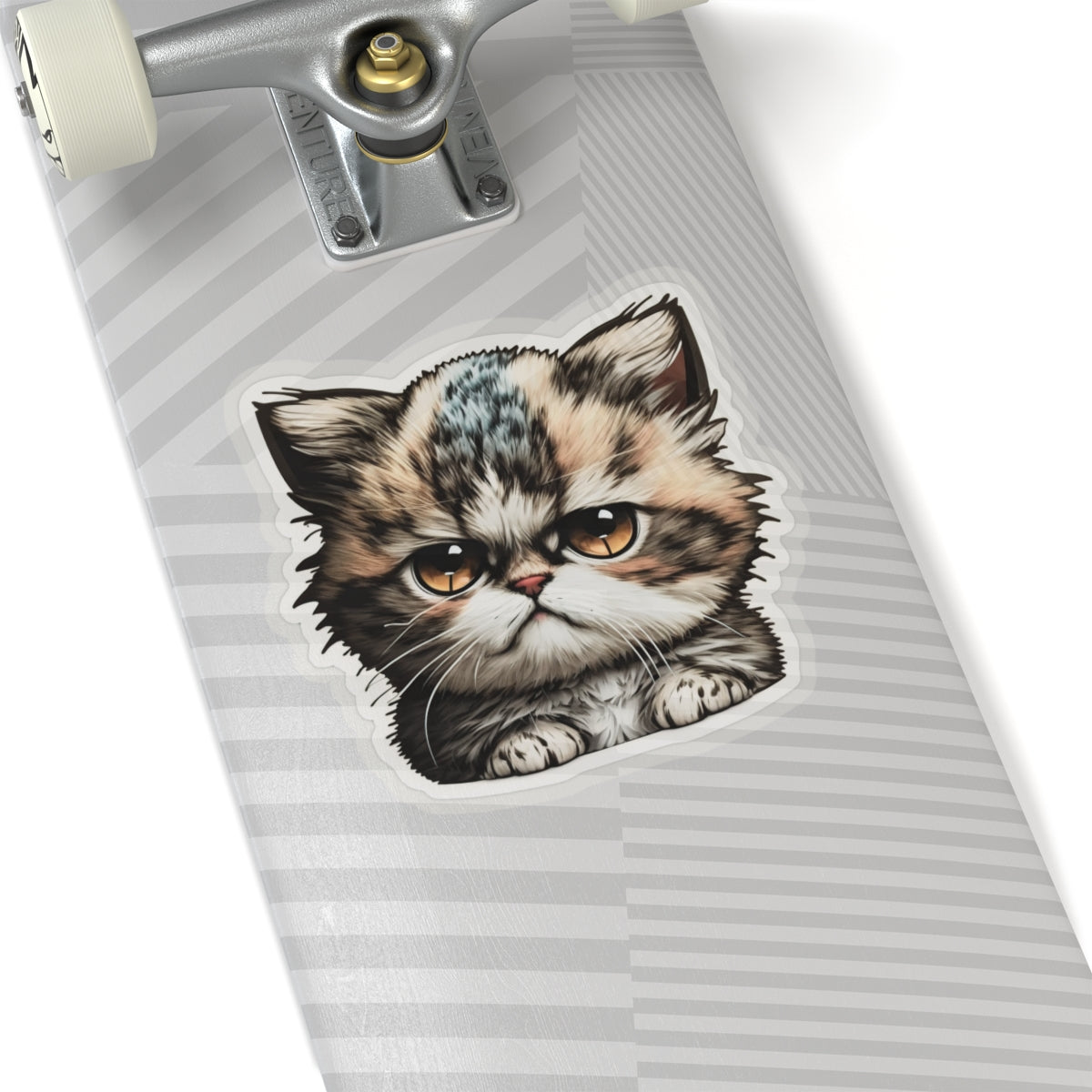 Kiss-Cut Sticker of cute funny grumpy cat kitten for your collection