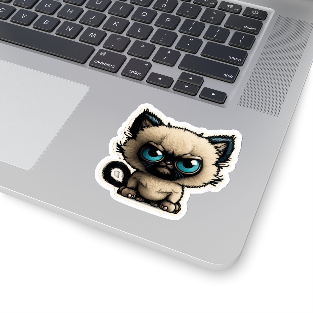 Kiss-Cut Sticker of cute funny siamise cat kitten for your collection
