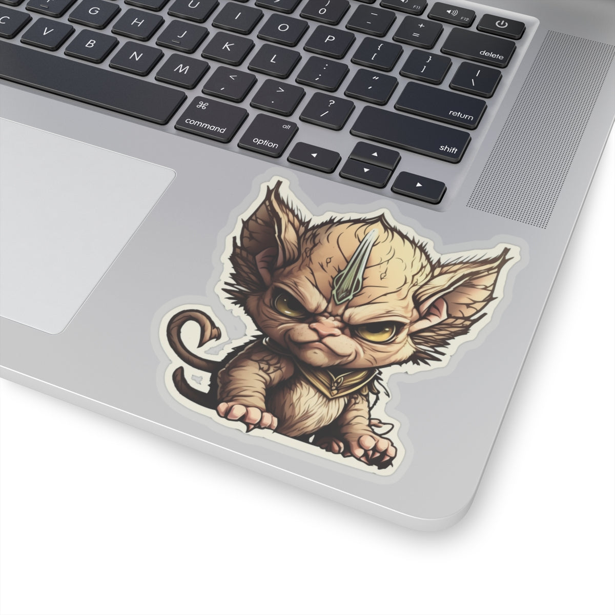 Kiss-Cut Sticker of cute funny angry sphinx cat kitten for your collection
