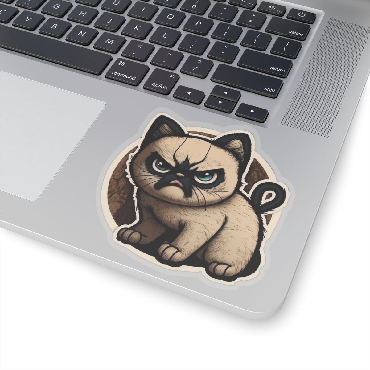 Kiss-Cut Sticker of cute funny siamise cat kitten  for your collection