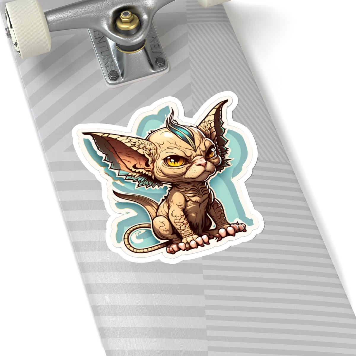 Kiss-Cut Sticker of cute funny angry sphinx cat kitten for your collection