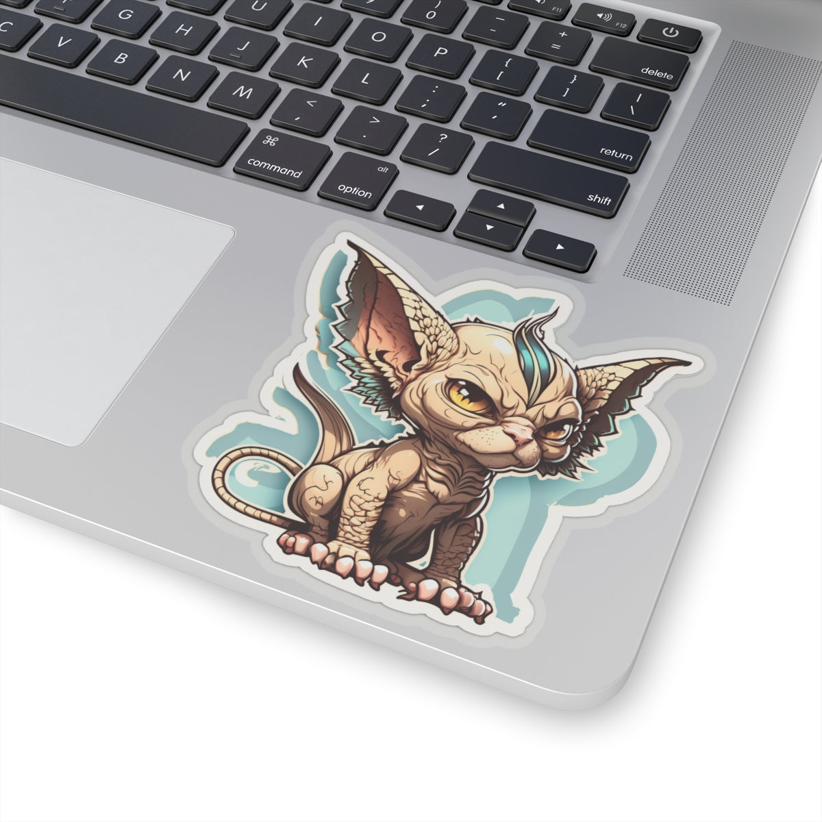 Kiss-Cut Sticker of cute funny angry sphinx cat kitten for your collection