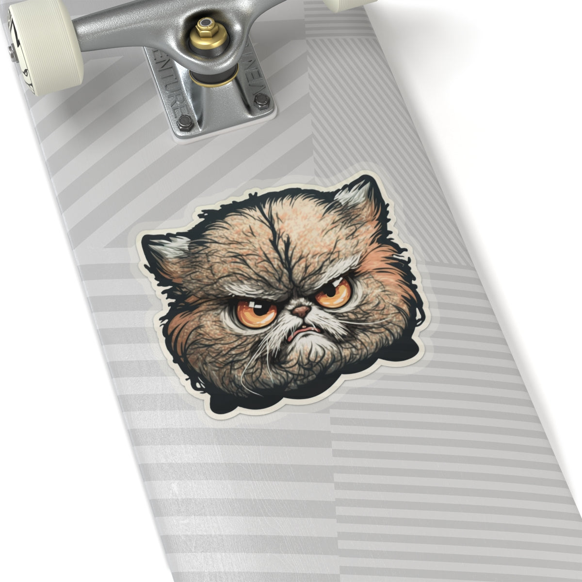 Kiss-Cut Sticker of cute funny angry cat kitten for your collection