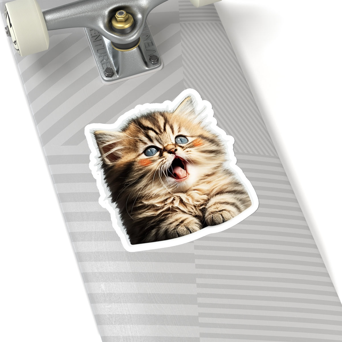 Kiss-Cut Sticker of cute funny golden chinchilla cat kitten for your collection