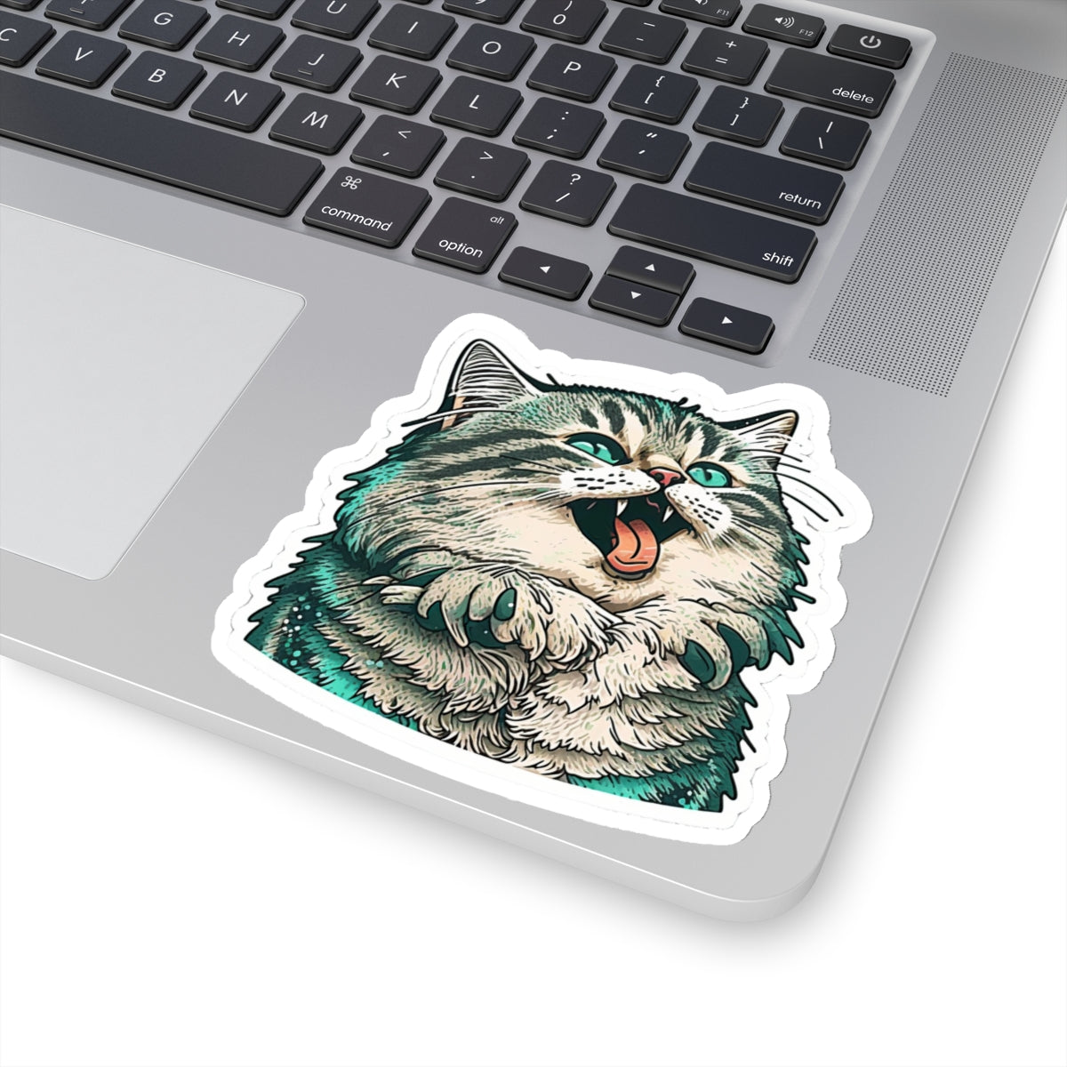 Kiss-Cut Sticker of cute funny siberian cat for your collection