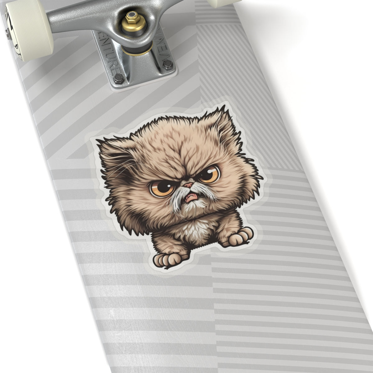Kiss-Cut Sticker of cute funny angry cat kitten for your collection