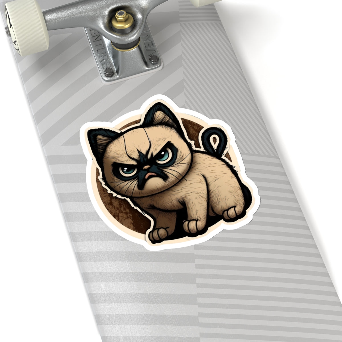 Kiss-Cut Sticker of cute funny siamise cat kitten  for your collection