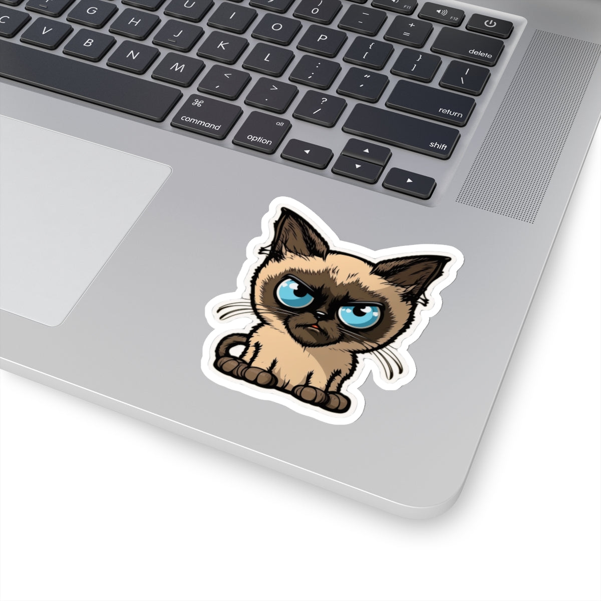 Kiss-Cut Sticker of cute funny siamise cat kitten for your collection