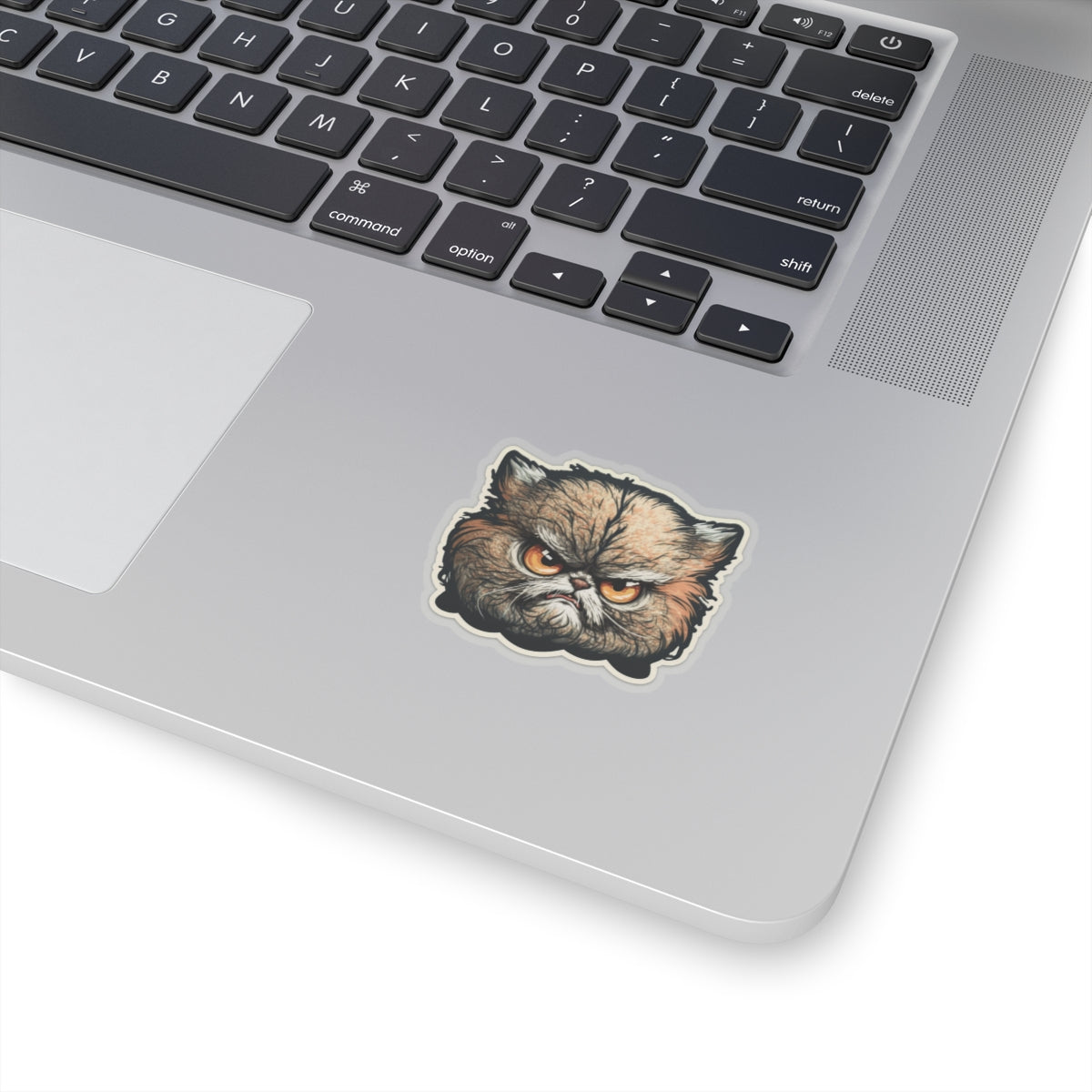 Kiss-Cut Sticker of cute funny angry cat kitten for your collection