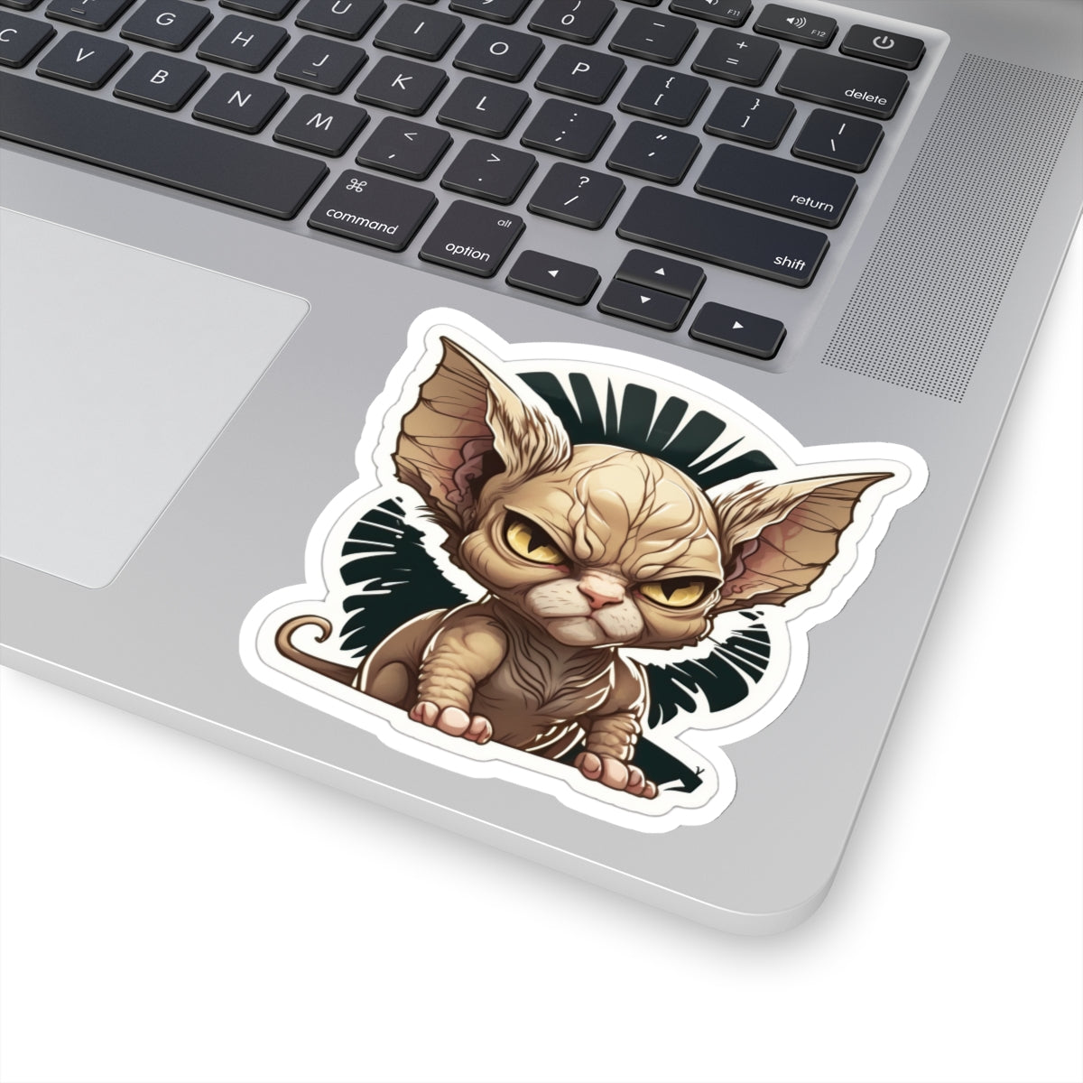 Kiss-Cut Sticker of cute funny angry sphinx cat kitten for your collection