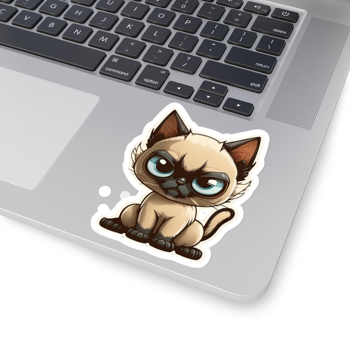 Kiss-Cut Sticker of cute funny siamise cat kitten for your collection