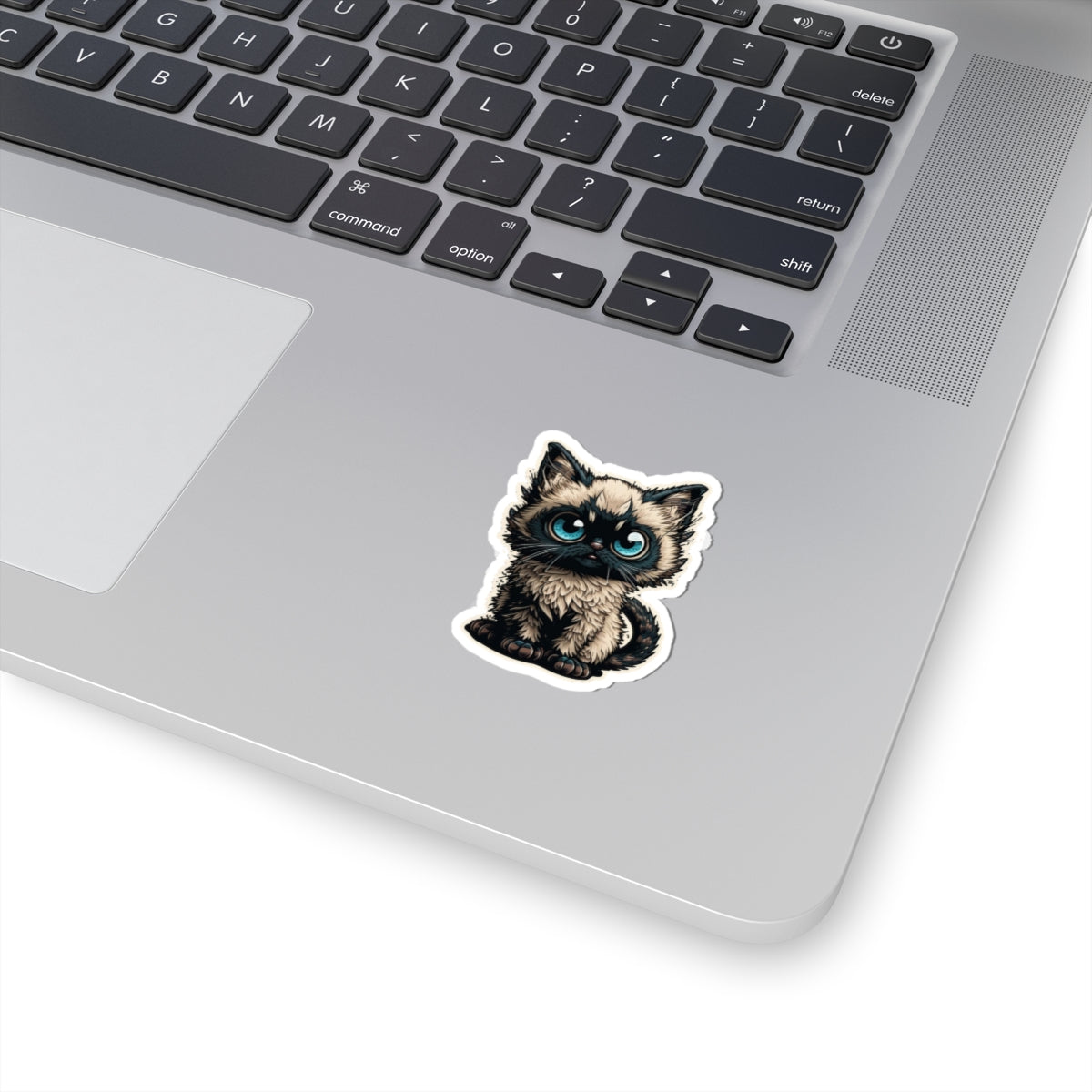 Kiss-Cut Sticker of cute funny siamise cat kitten for your collection