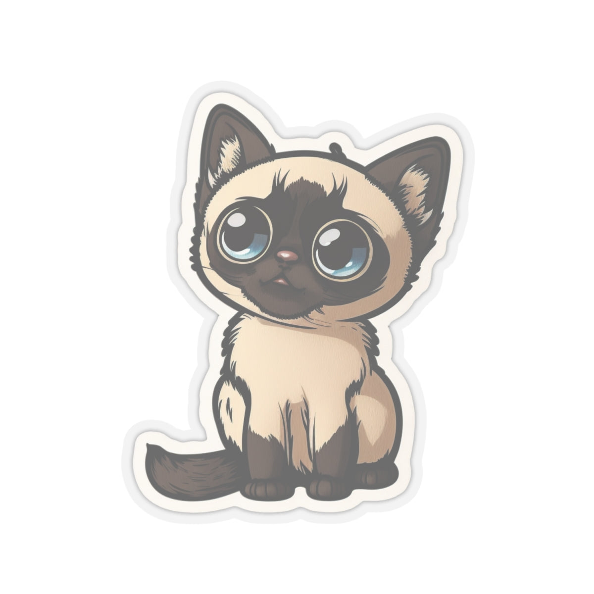 Kiss-Cut Sticker of cute funny cat kitten for your collection