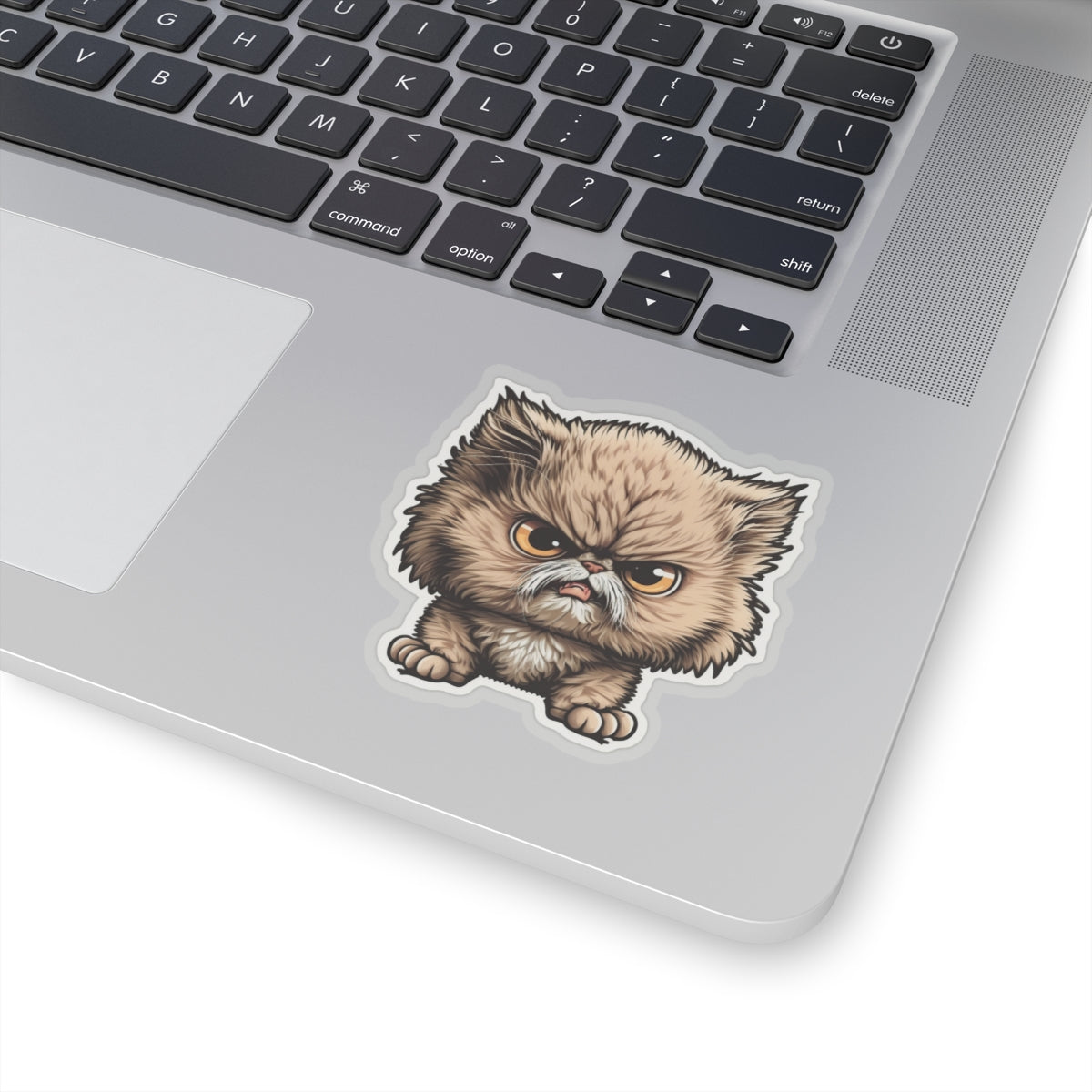 Kiss-Cut Sticker of cute funny angry cat kitten for your collection