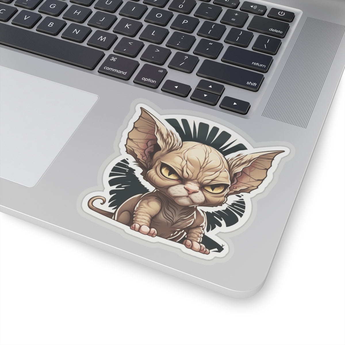 Kiss-Cut Sticker of cute funny angry sphinx cat kitten for your collection