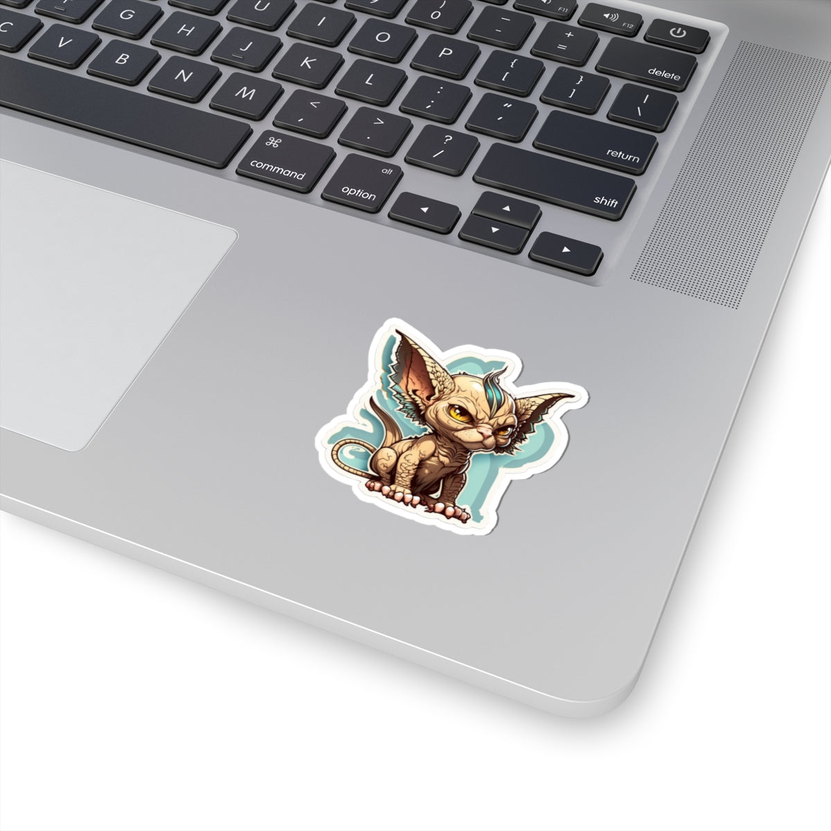 Kiss-Cut Sticker of cute funny angry sphinx cat kitten for your collection
