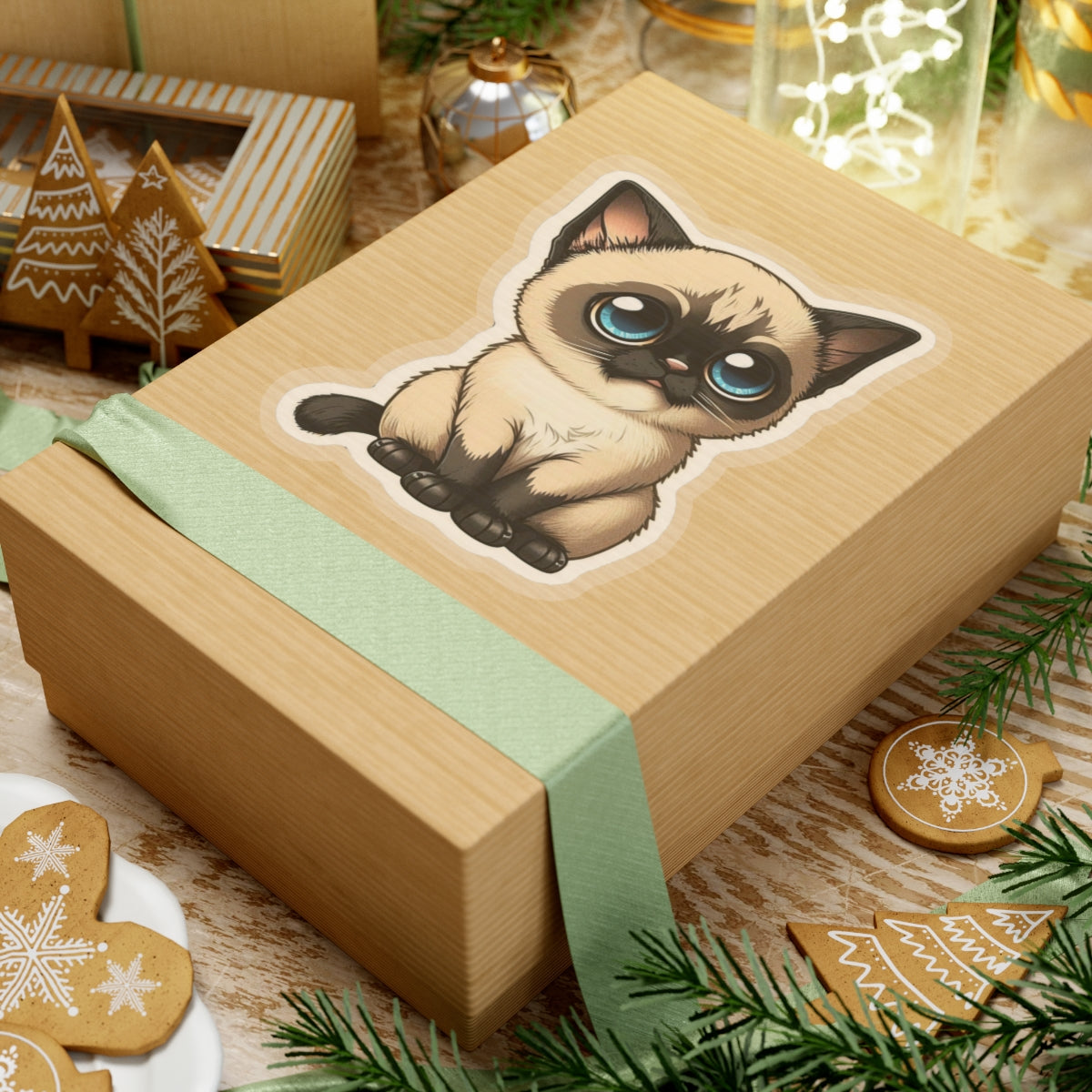 Kiss-Cut Sticker of cute funny cat kitten for your collection