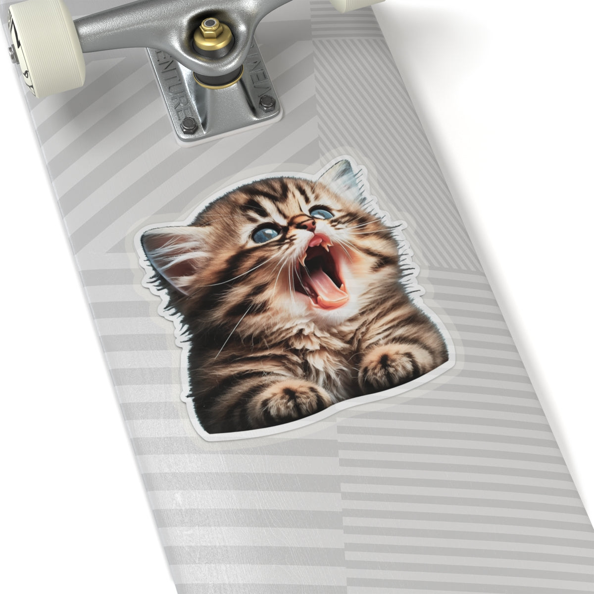 Kiss-Cut Sticker of cute funny golden chinchilla cat kitten for your collection