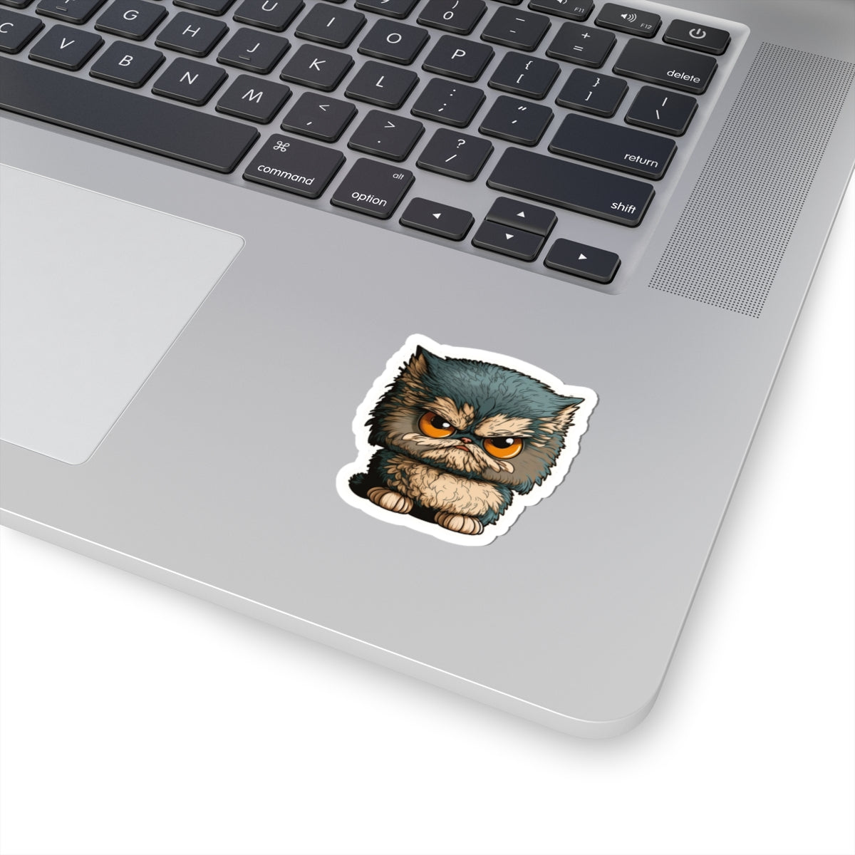 Kiss-Cut Sticker of cute funny angry cat kitten for your collection