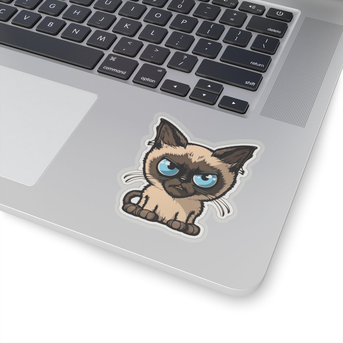 Kiss-Cut Sticker of cute funny siamise cat kitten for your collection