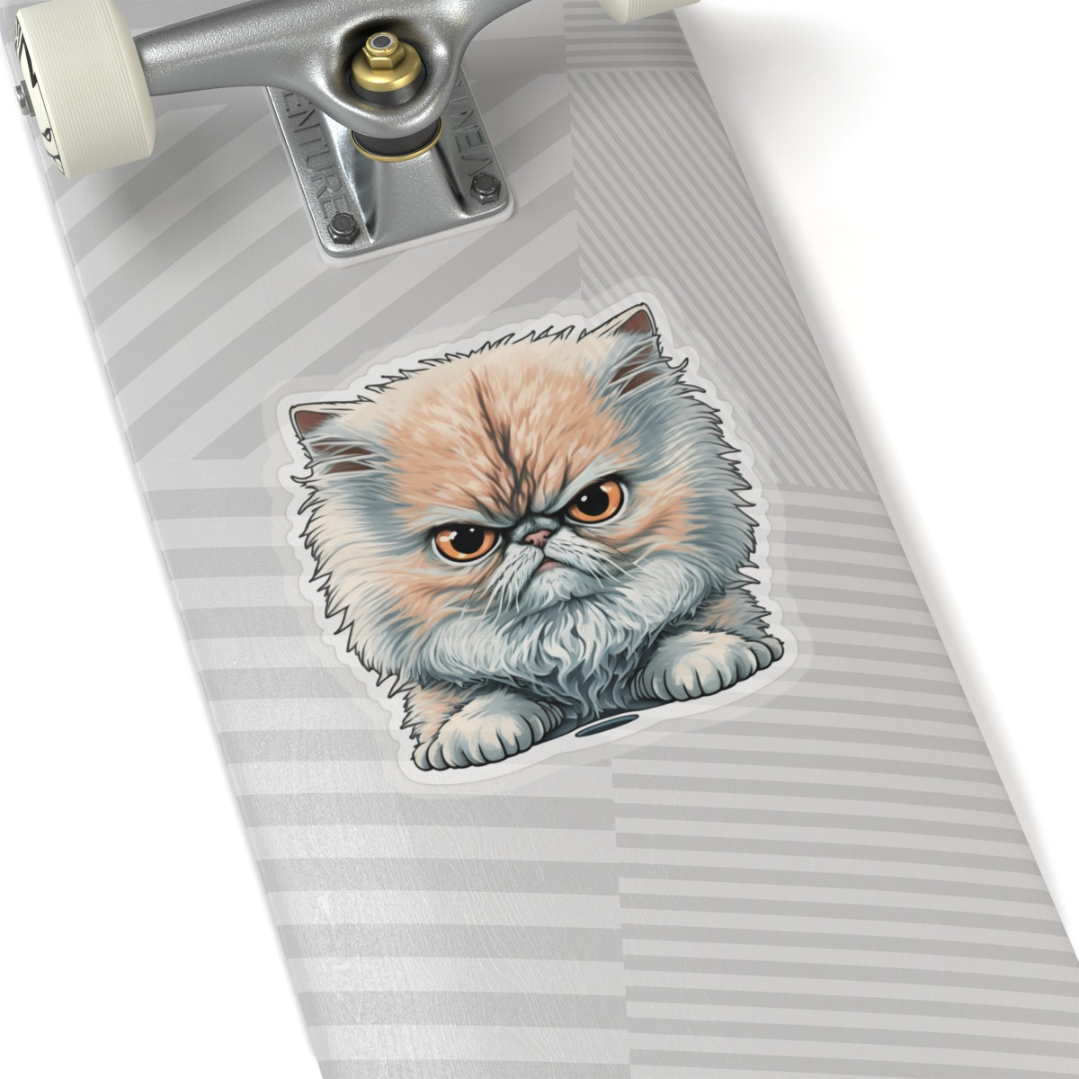 Kiss-Cut Sticker of cute funny angry cat kitten for your collection