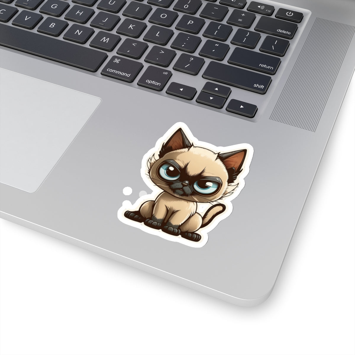 Kiss-Cut Sticker of cute funny siamise cat kitten for your collection