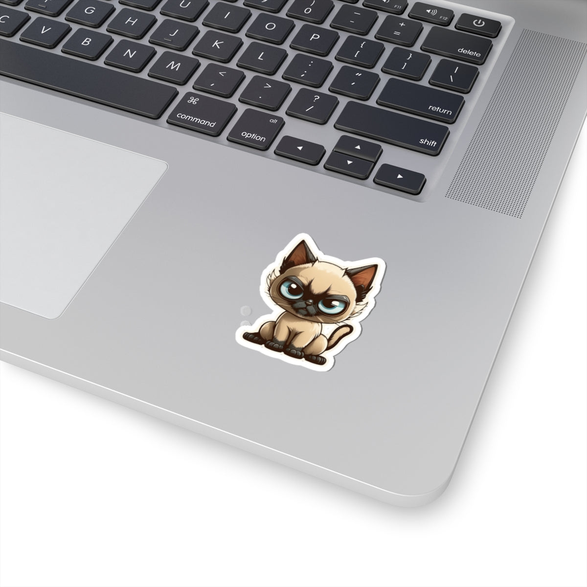 Kiss-Cut Sticker of cute funny siamise cat kitten for your collection