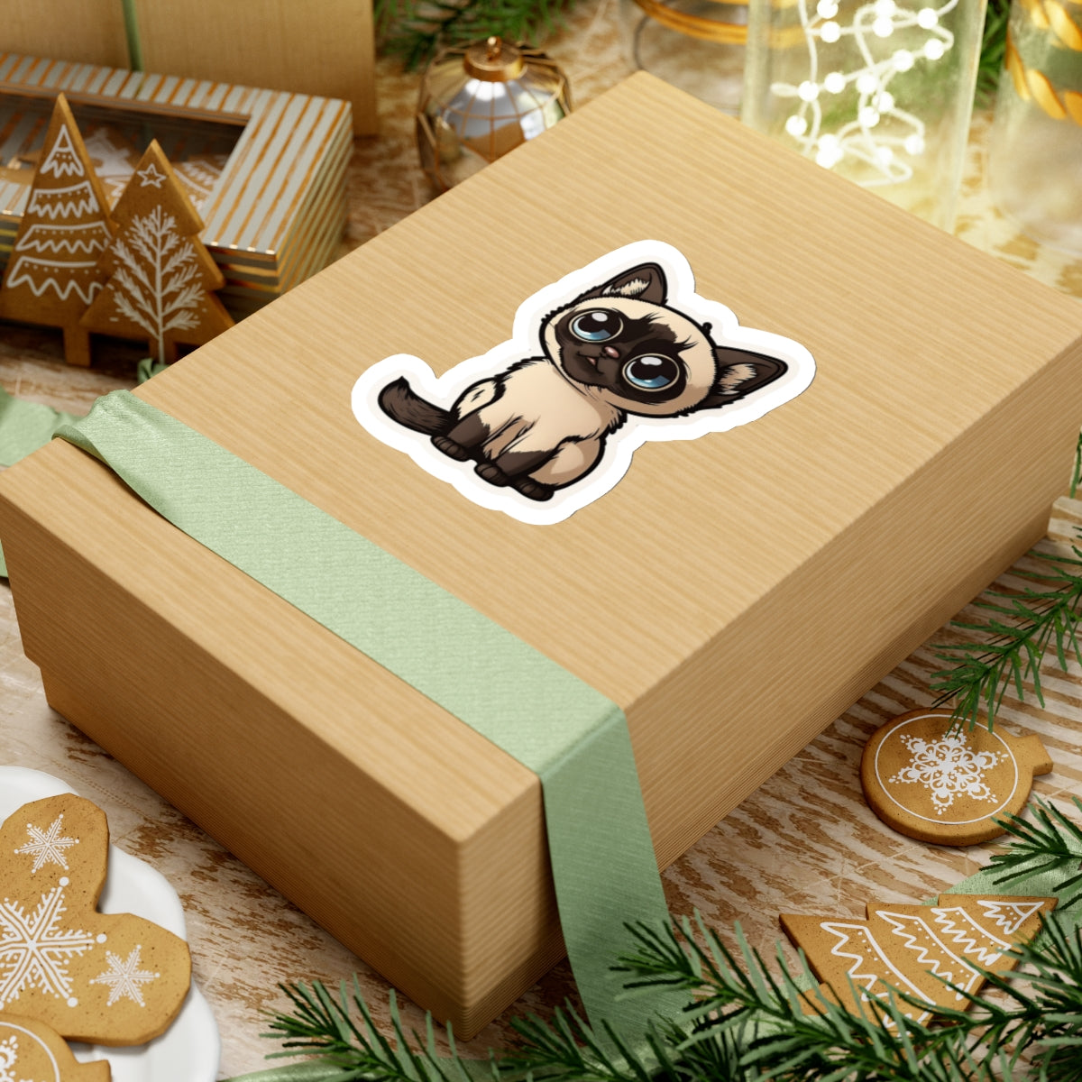 Kiss-Cut Sticker of cute funny cat kitten for your collection