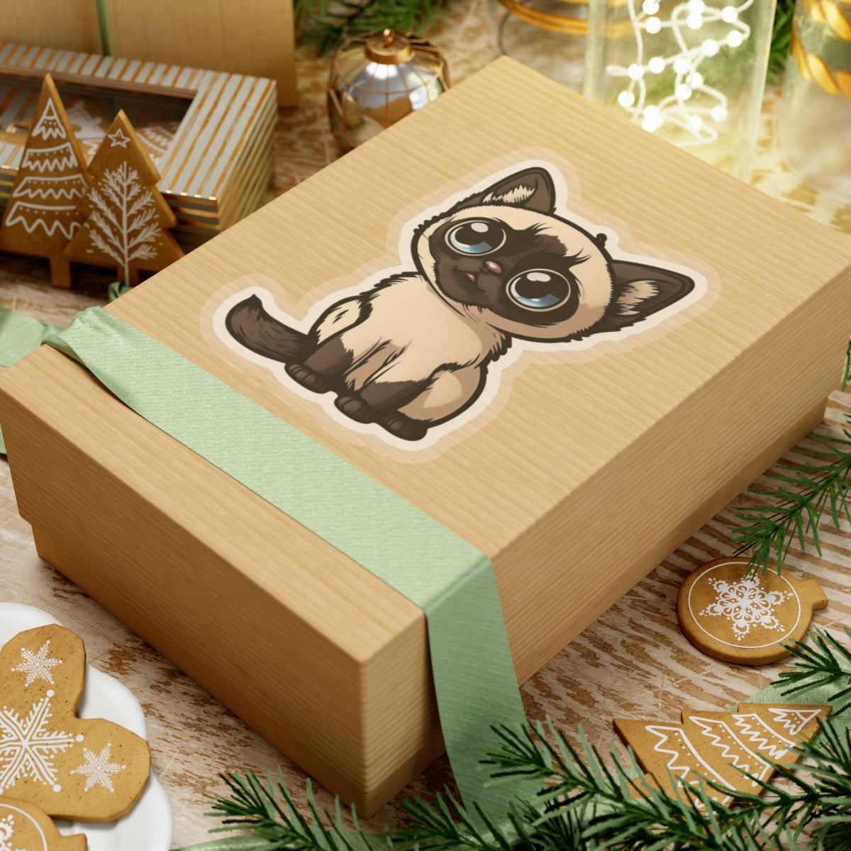 Kiss-Cut Sticker of cute funny cat kitten for your collection