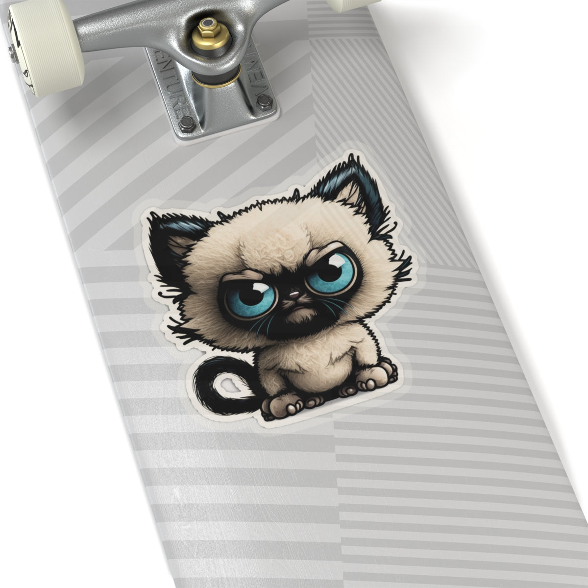 Kiss-Cut Sticker of cute funny siamise cat kitten for your collection