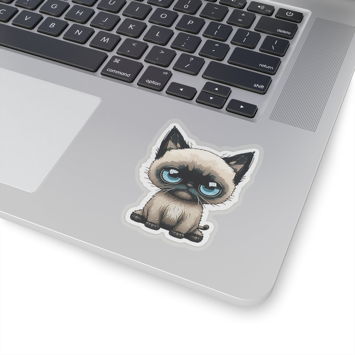 Kiss-Cut Sticker of cute funny siamise cat kitten for your collection