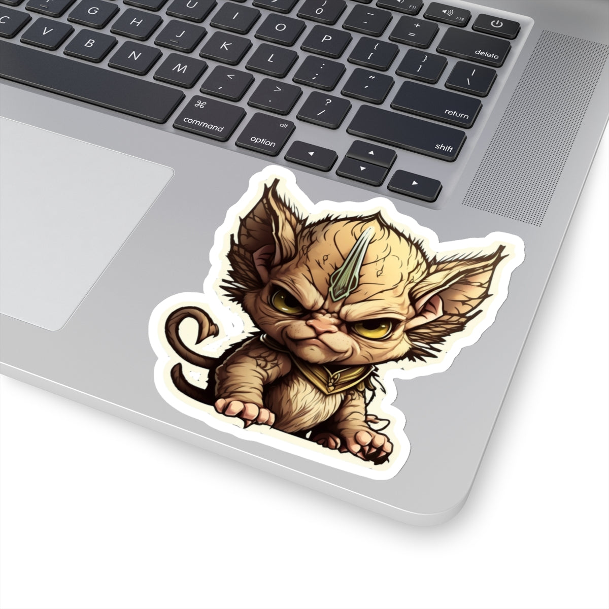 Kiss-Cut Sticker of cute funny angry sphinx cat kitten for your collection