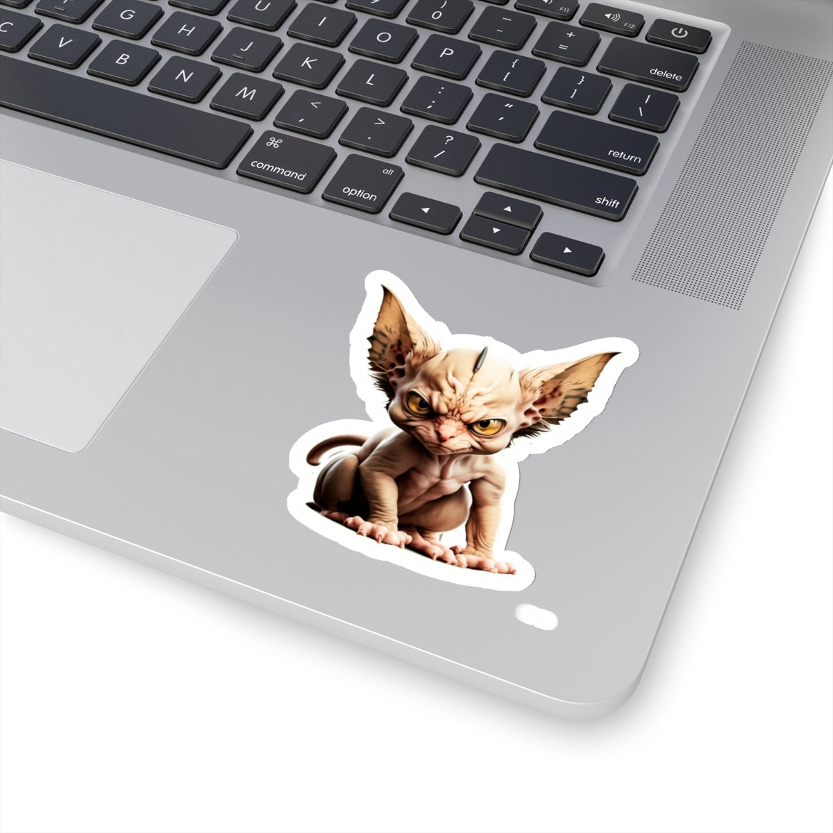 Kiss-Cut Sticker of cute funny angry sphinx cat kitten for your collection
