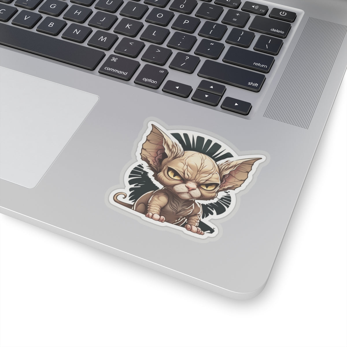 Kiss-Cut Sticker of cute funny angry sphinx cat kitten for your collection