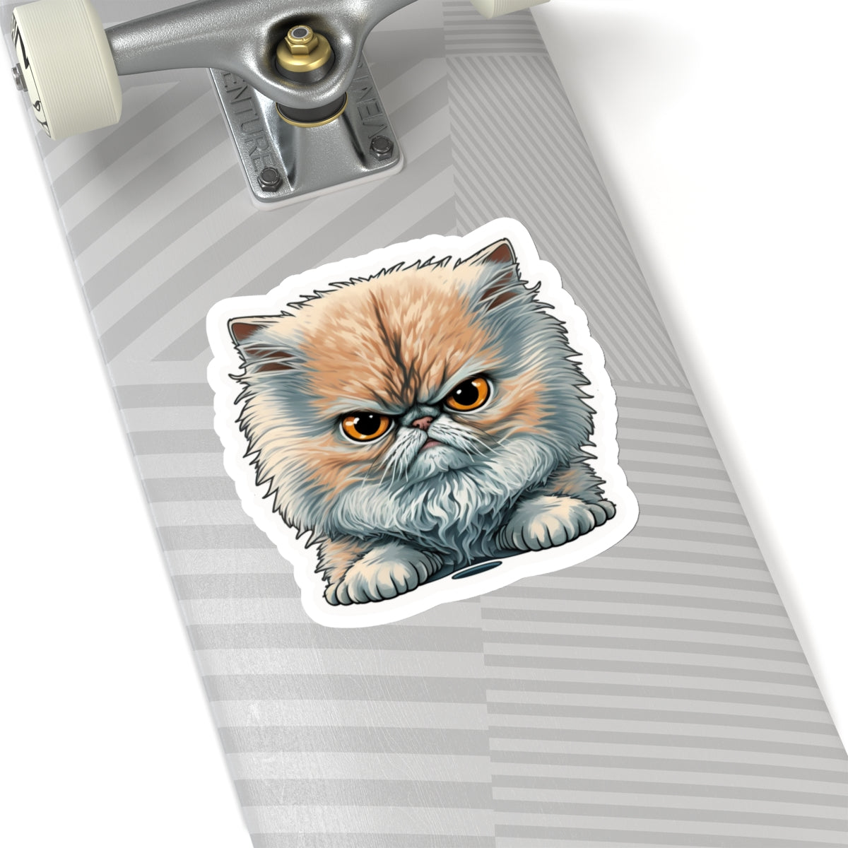 Kiss-Cut Sticker of cute funny angry cat kitten for your collection