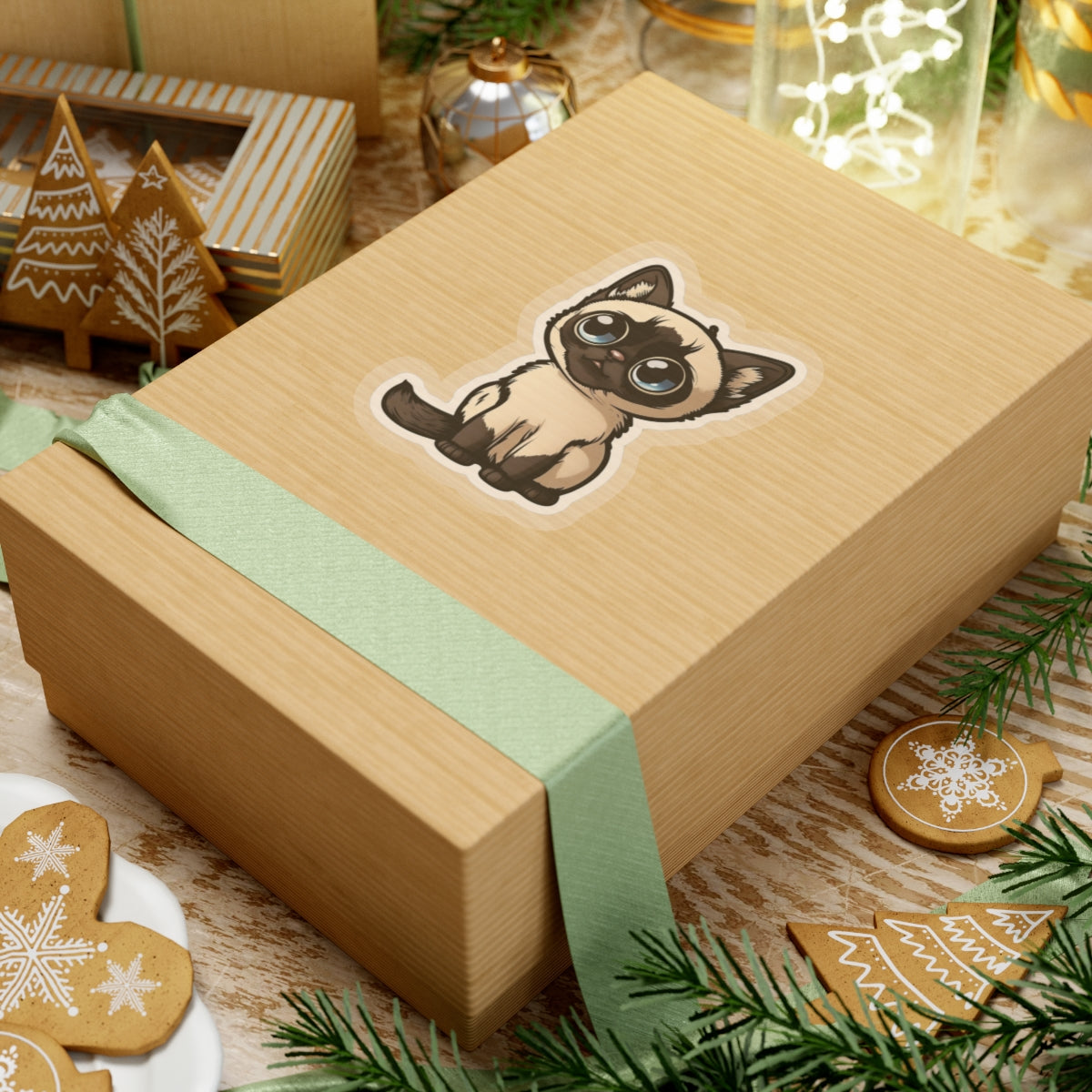 Kiss-Cut Sticker of cute funny cat kitten for your collection