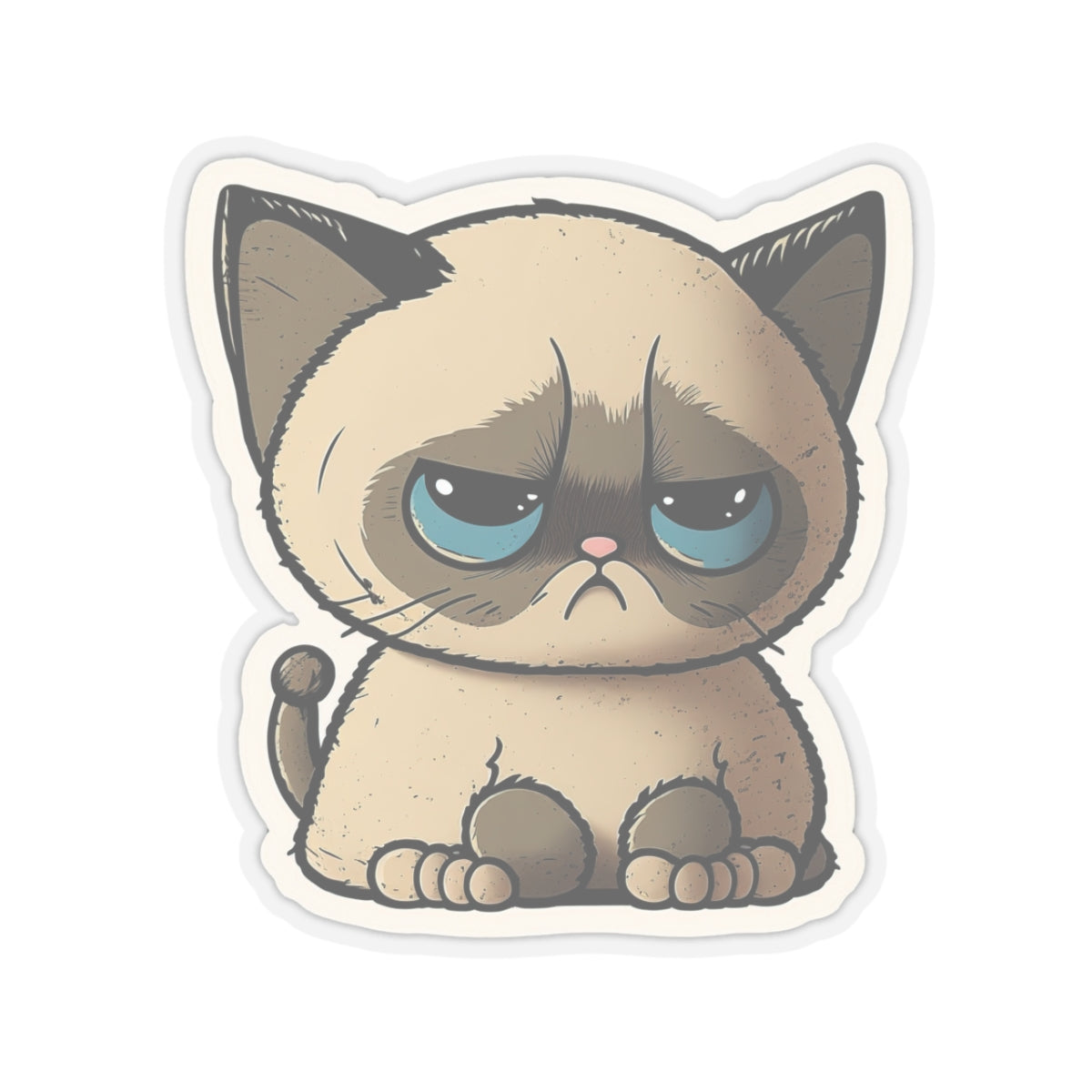 Kiss-Cut Sticker of cute funny cat kitten for your collection