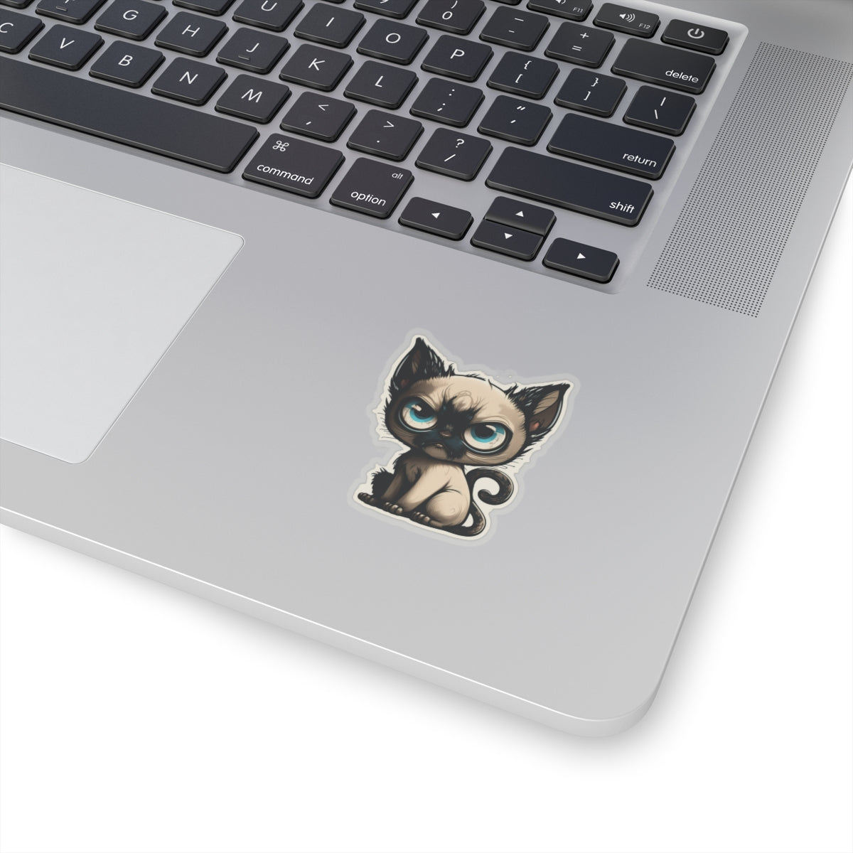 Kiss-Cut Sticker of cute funny siamise cat kitten for your collection