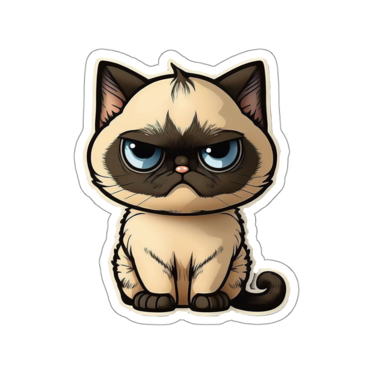 Kiss-Cut Sticker of cute funny cat kitten  for your collection
