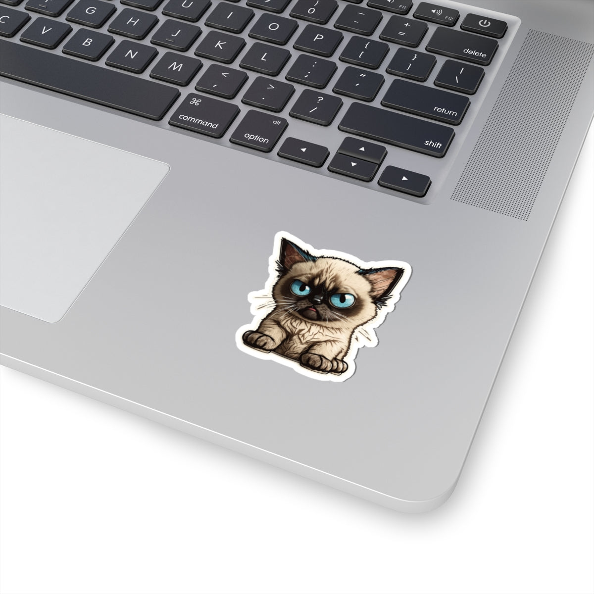 Kiss-Cut Sticker of cute funny siamise cat kitten for your collection