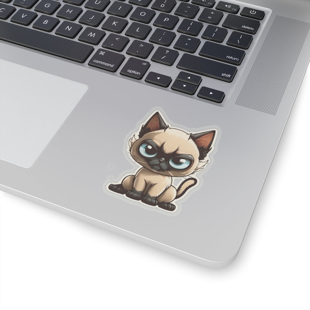 Kiss-Cut Sticker of cute funny siamise cat kitten for your collection