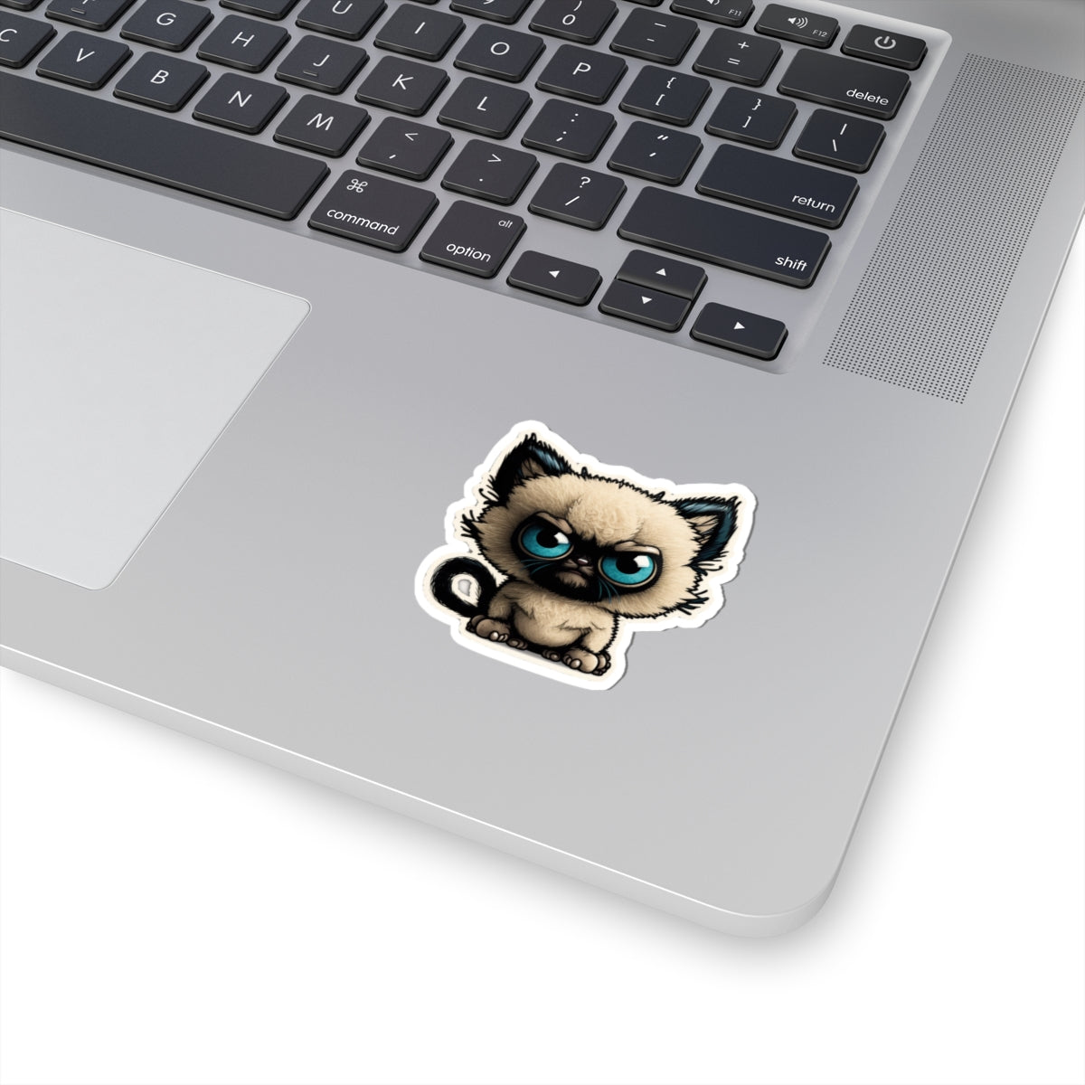Kiss-Cut Sticker of cute funny siamise cat kitten for your collection