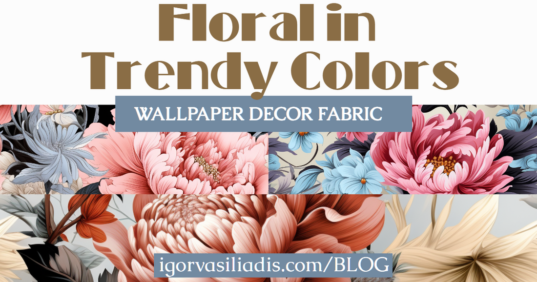 🌸 Bring Fresh Style Home: Discover the "Floral Designs in Trendy Colors" Collection!