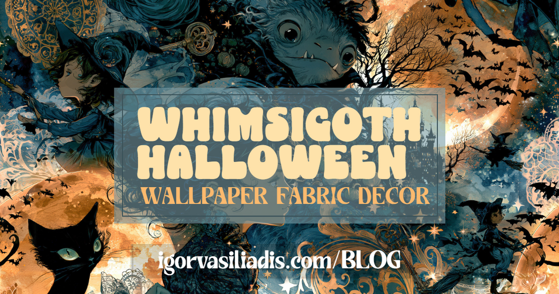 Whimsigoth Halloween Carnival Wallpaper & Fabric