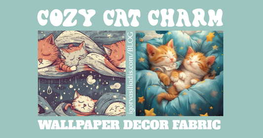 Cozy Cat Charm – Luxury Wallpaper, Decor & Fabrics for Feline Lovers