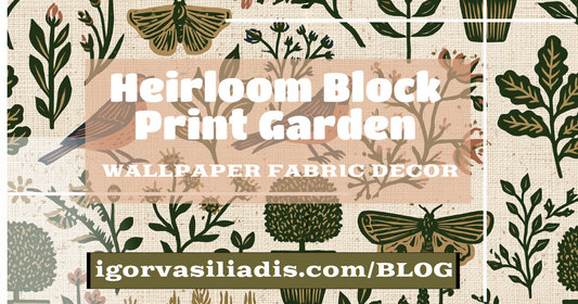 Heirloom Block Print Garden: 2026's Heritage Wallpaper & Fabric Trend